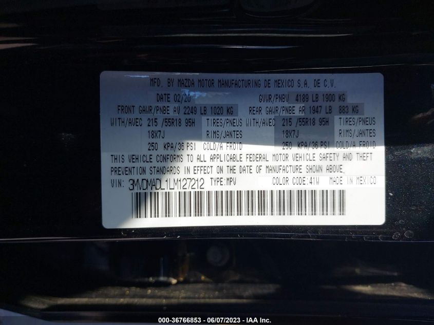 2020 MAZDA CX-30 PREFERRED PACKAGE - 3MVDMADL1LM127212