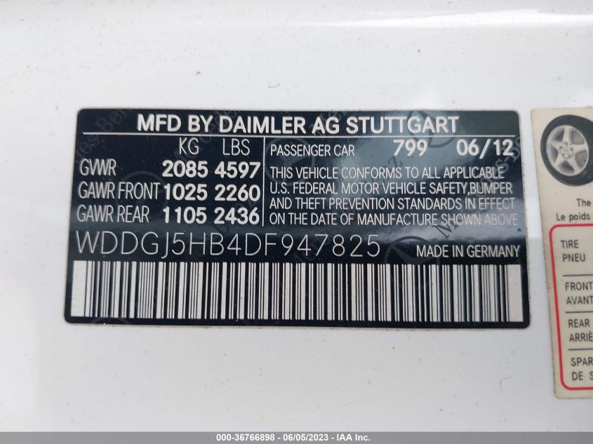 2013 MERCEDES-BENZ C-CLASS C 350 - WDDGJ5HB4DF947825