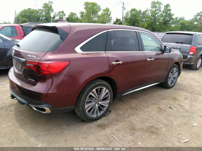 2018 ACURA MDX W/TECHNOLOGY PKG - 5J8YD4H55JL004612