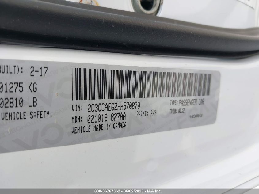 2017 CHRYSLER 300 300C - 2C3CCAEG2HH570870
