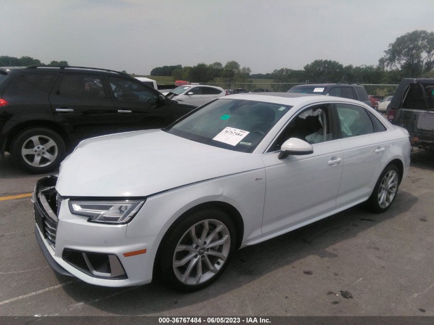 2019 AUDI A4 PREMIUM PLUS - WAUENAF40KA029015
