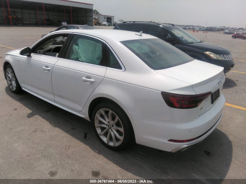 2019 AUDI A4 PREMIUM PLUS - WAUENAF40KA029015