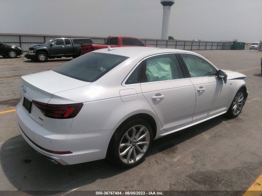 2019 AUDI A4 PREMIUM PLUS - WAUENAF40KA029015