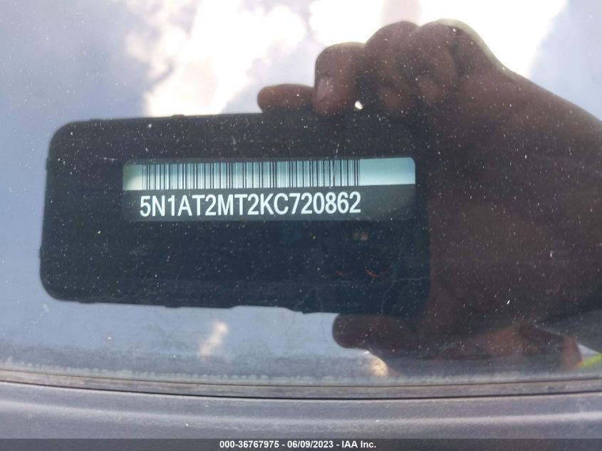 2019 NISSAN ROGUE SV - 5N1AT2MT2KC720862