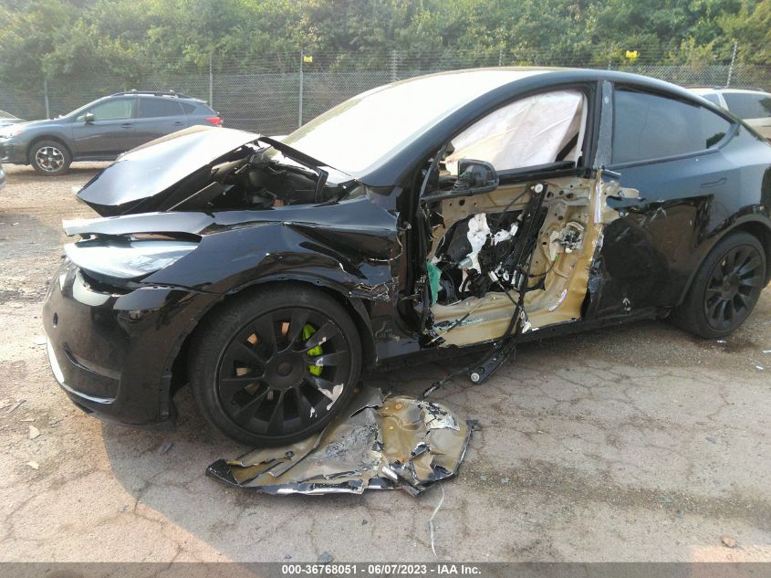 2021 TESLA MODEL Y LONG RANGE - 5YJYGDEE1MF066820