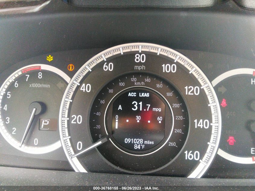 2016 HONDA ACCORD SEDAN EX-L - 1HGCR2F92GA123244