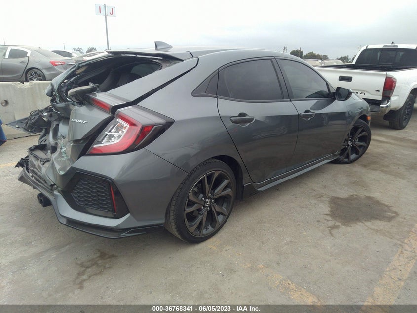VIN SHHFK7H47KU423830 2019 HONDA CIVIC HATCHBACK SPORT