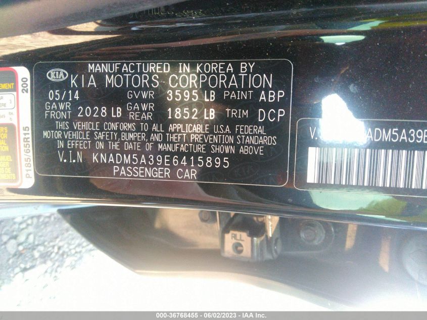 2014 KIA RIO LX - KNADM5A39E6415895