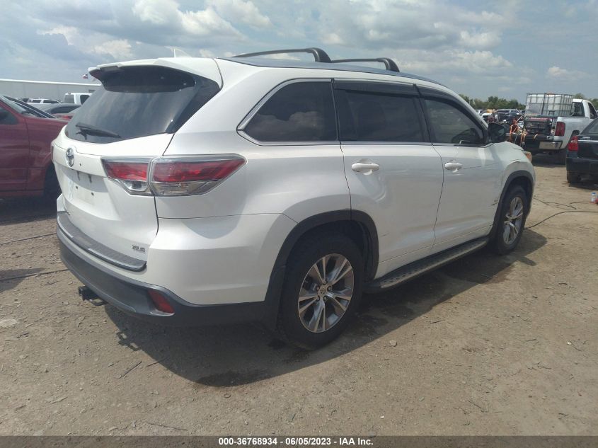 2015 TOYOTA HIGHLANDER XLE - 5TDKKRFHXFS110256