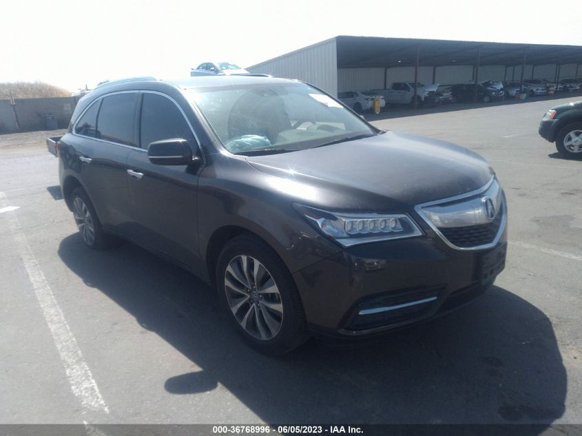 2014 ACURA MDX TECH PKG - 5FRYD4H49EB042762