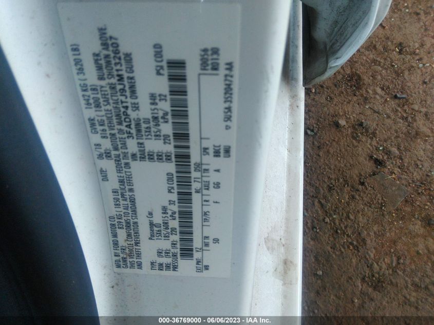 2018 FORD FIESTA S - 3FADP4TJ9JM132607