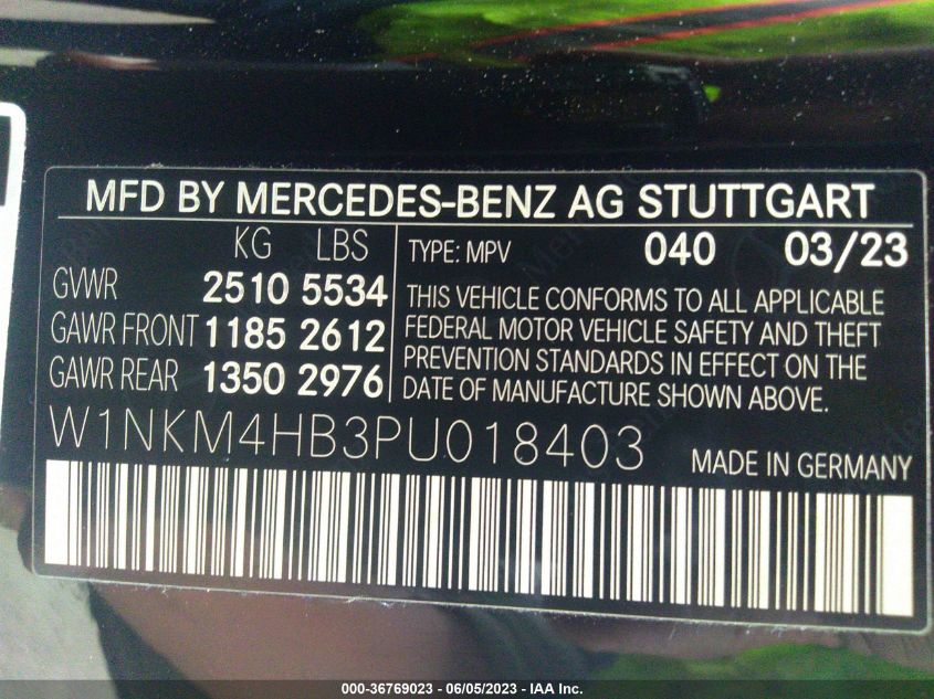 2023 MERCEDES-BENZ GLC 300 4MATIC - W1NKM4HB3PU018403