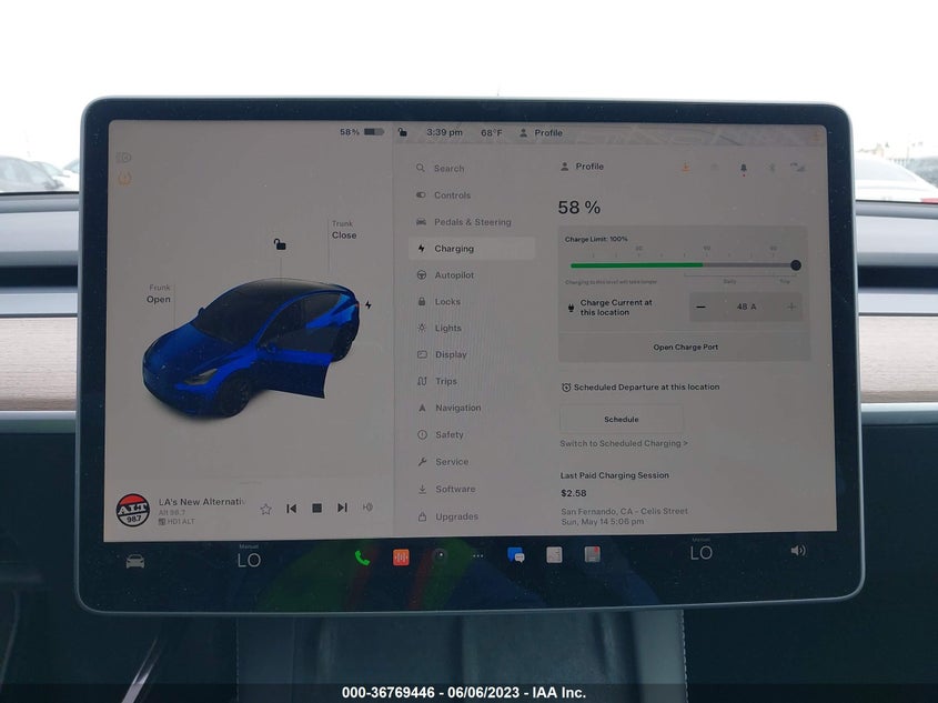 VIN 7SAYGDEE0PA035689 2023 TESLA MODEL Y LONG RANGE