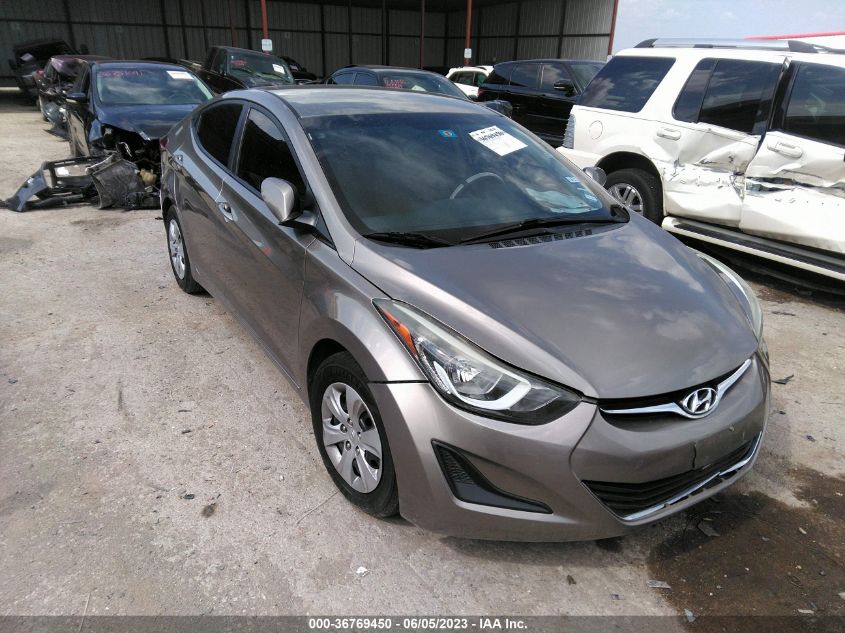 2016 HYUNDAI ELANTRA SE/SPORT/LIMITED - 5NPDH4AE1GH793091