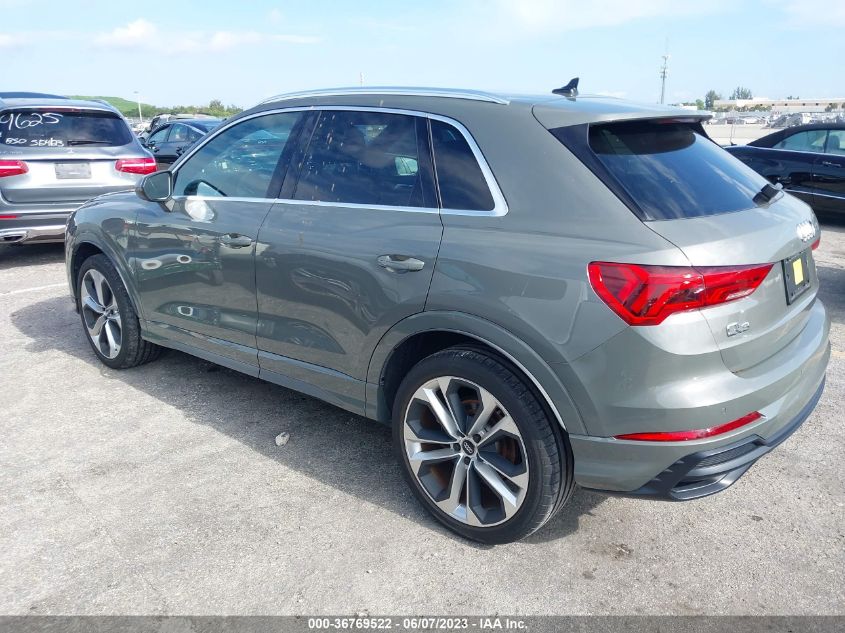 2020 AUDI Q3 PREMIUM PLUS S-LINE - WA1EECF39L1106997