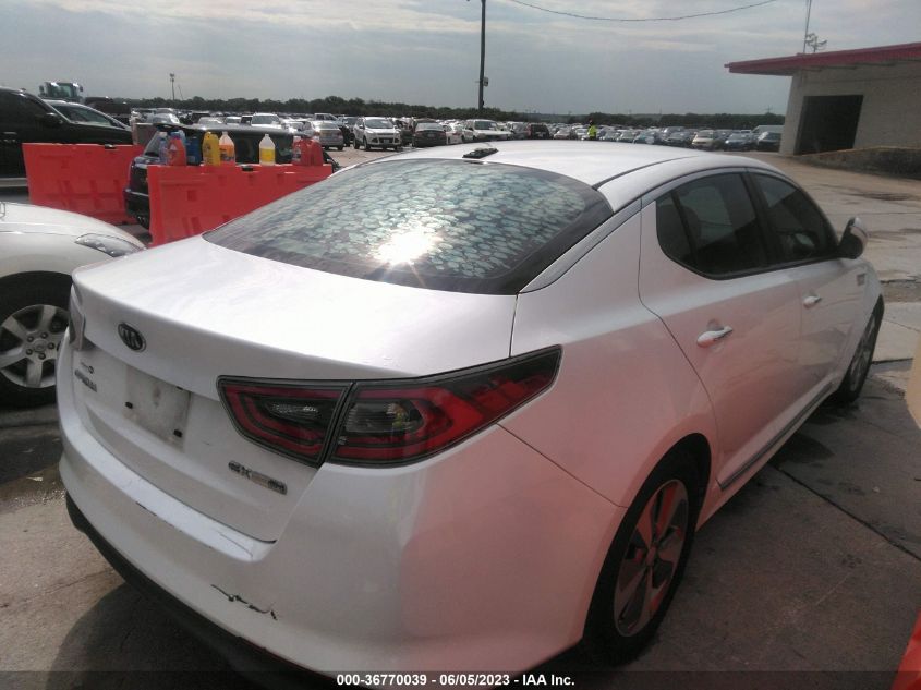 2014 KIA OPTIMA HYBRID EX - KNAGN4ADXE5074820