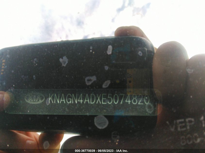 2014 KIA OPTIMA HYBRID EX - KNAGN4ADXE5074820