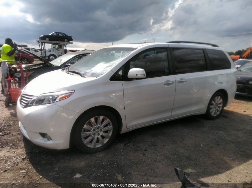 2016 TOYOTA SIENNA XLE/XLE AAS/LTD - 5TDYK3DC0GS759533
