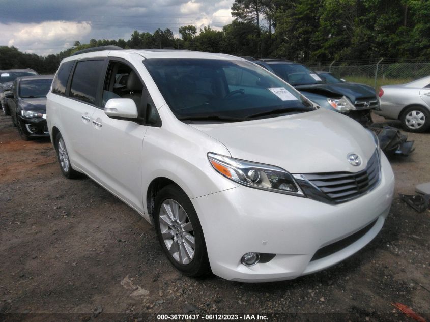 2016 TOYOTA SIENNA XLE/XLE AAS/LTD - 5TDYK3DC0GS759533
