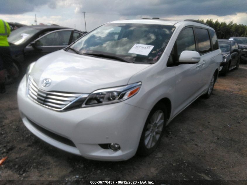 2016 TOYOTA SIENNA XLE/XLE AAS/LTD - 5TDYK3DC0GS759533
