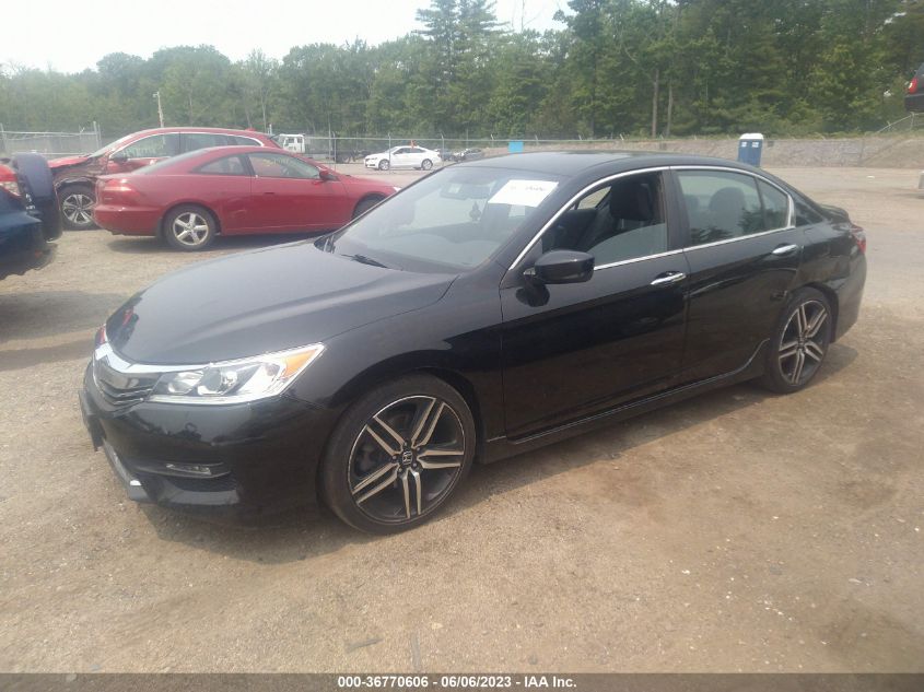 2017 HONDA ACCORD SEDAN SPORT SE - 1HGCR2F18HA048402