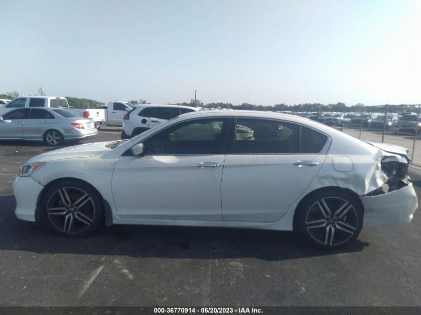 2016 HONDA ACCORD SEDAN SPORT - 1HGCR2F52GA113861
