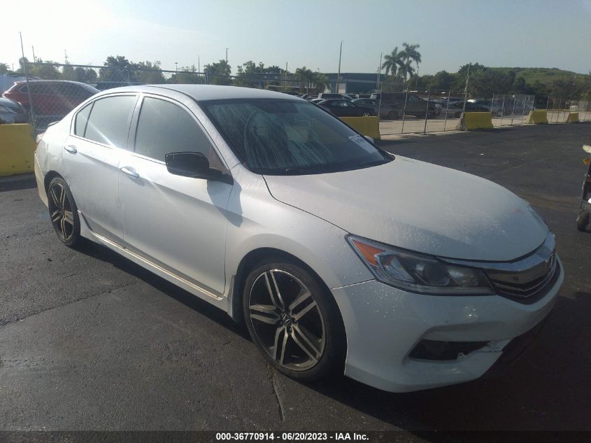 2016 HONDA ACCORD SEDAN SPORT - 1HGCR2F52GA113861