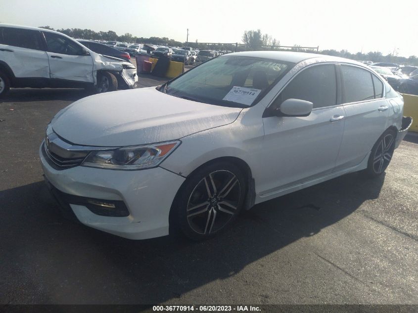 2016 HONDA ACCORD SEDAN SPORT - 1HGCR2F52GA113861