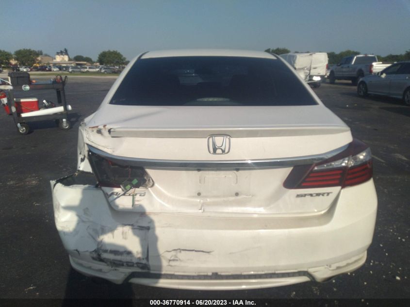 2016 HONDA ACCORD SEDAN SPORT - 1HGCR2F52GA113861