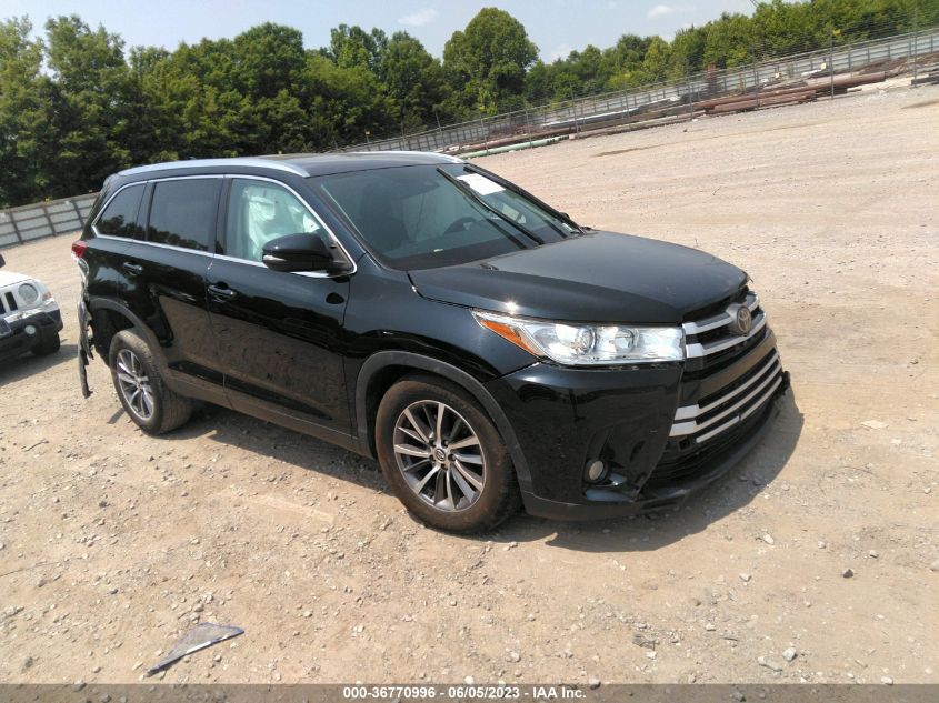 2019 TOYOTA HIGHLANDER SE/XLE - 5TDKZRFH7KS560436