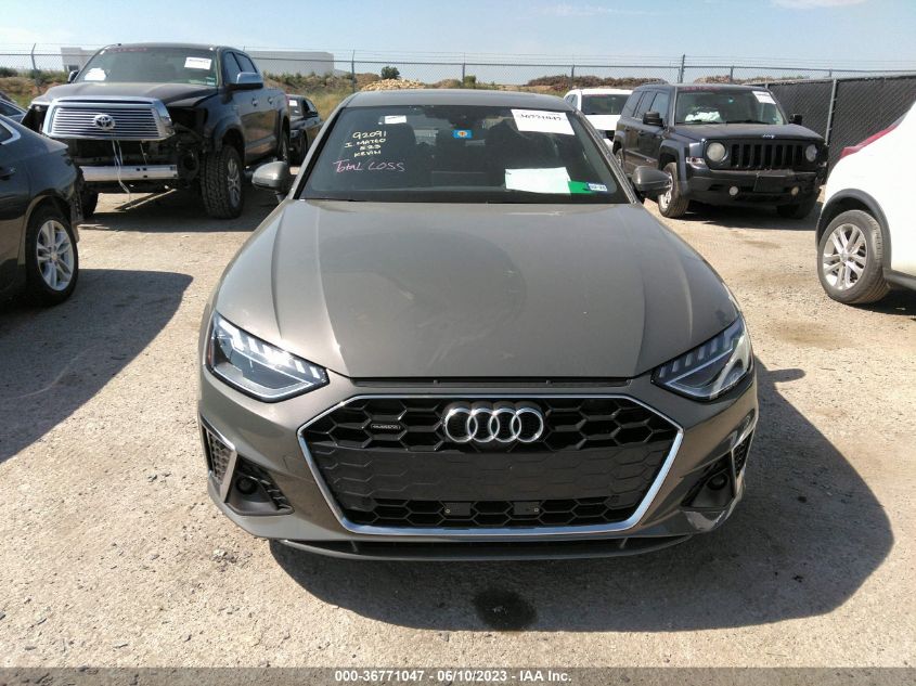 2023 AUDI A4 SEDAN S LINE PREMIUM PLUS - WAUEAAF44PN005232