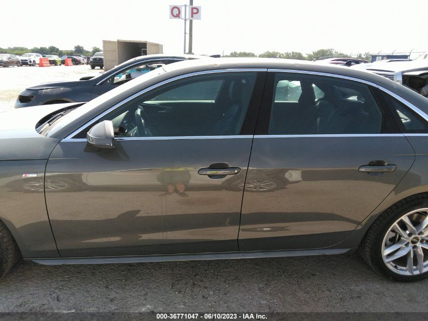 2023 AUDI A4 SEDAN S LINE PREMIUM PLUS - WAUEAAF44PN005232