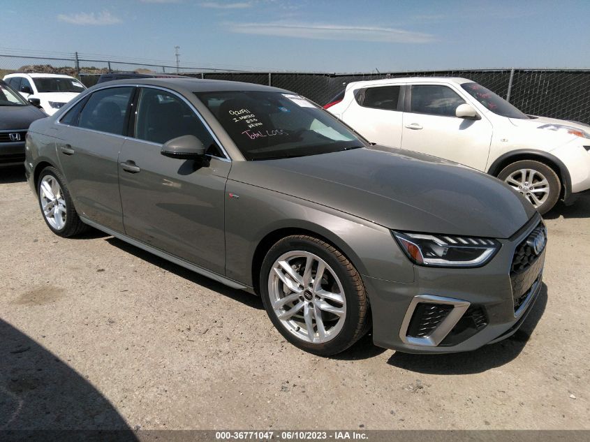 2023 AUDI A4 SEDAN S LINE PREMIUM PLUS - WAUEAAF44PN005232