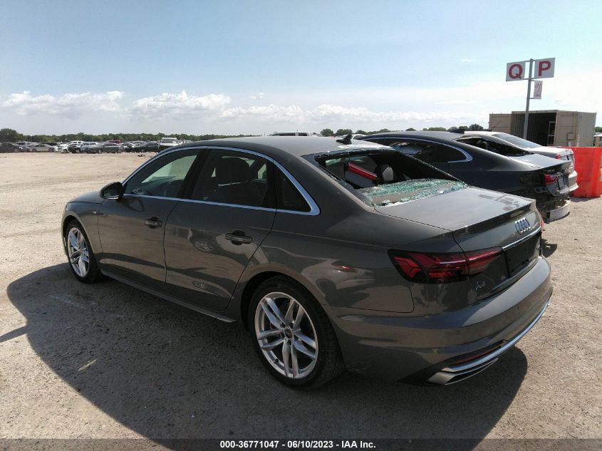 2023 AUDI A4 SEDAN S LINE PREMIUM PLUS - WAUEAAF44PN005232