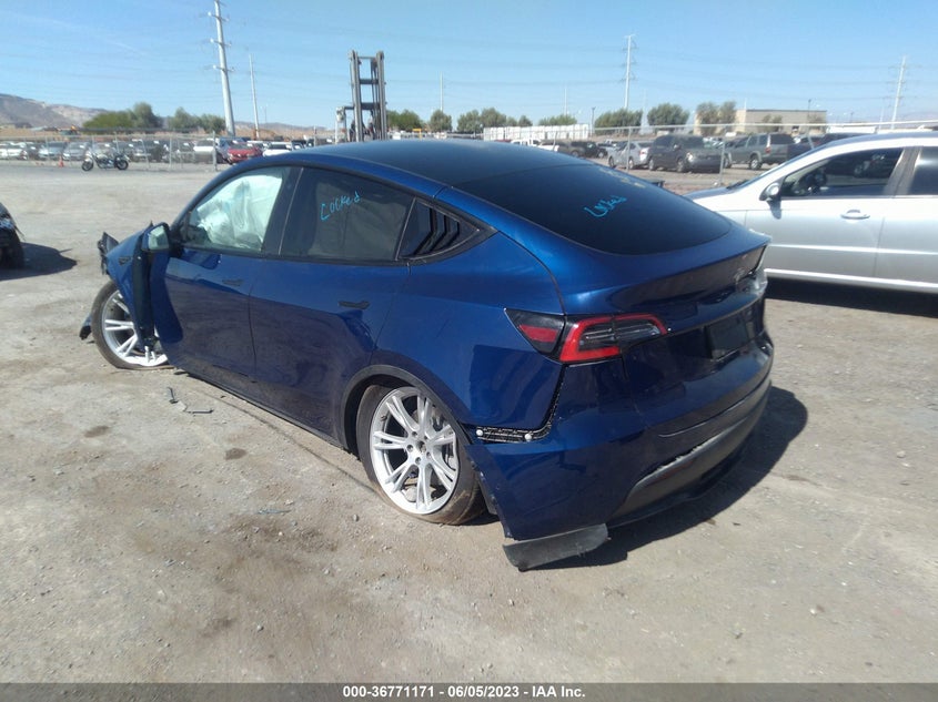 VIN 5YJYGDEE9LF045308 2020 TESLA MODEL Y