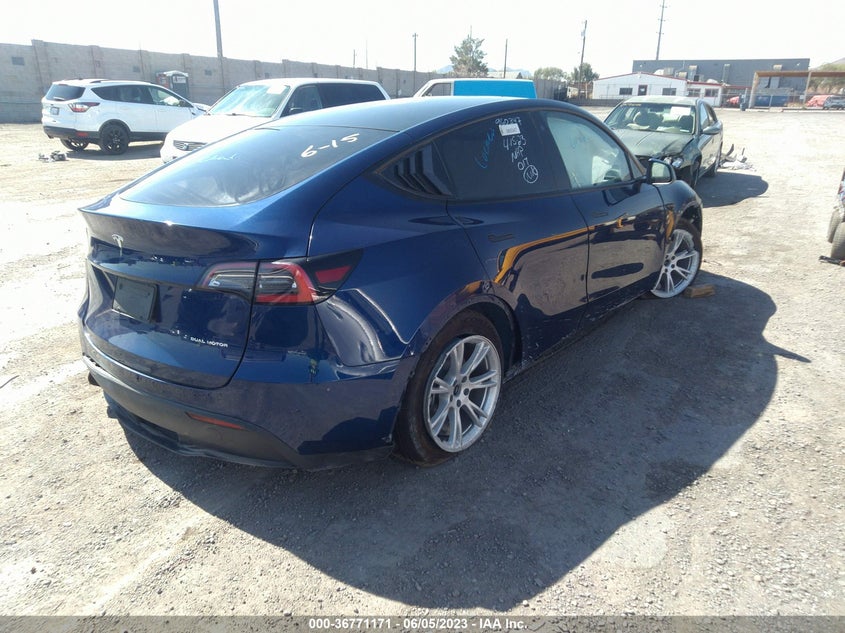 VIN 5YJYGDEE9LF045308 2020 TESLA MODEL Y