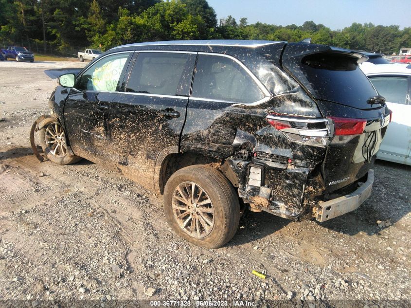 2017 TOYOTA HIGHLANDER SE/XLE - 5TDJZRFH3HS416774