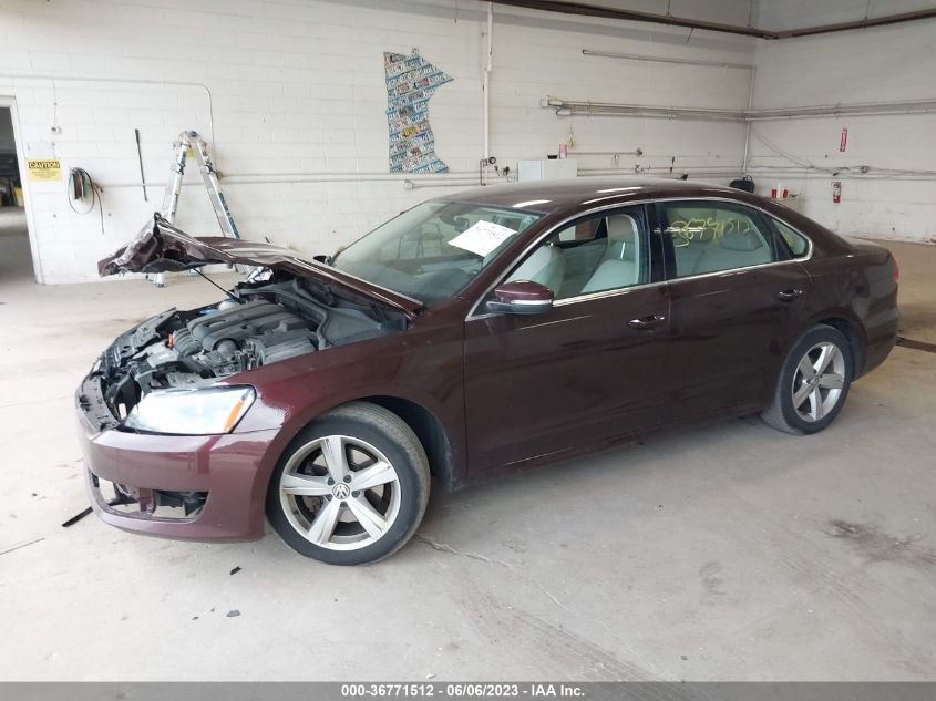 2013 VOLKSWAGEN PASSAT SE - 1VWBP7A31DC127539
