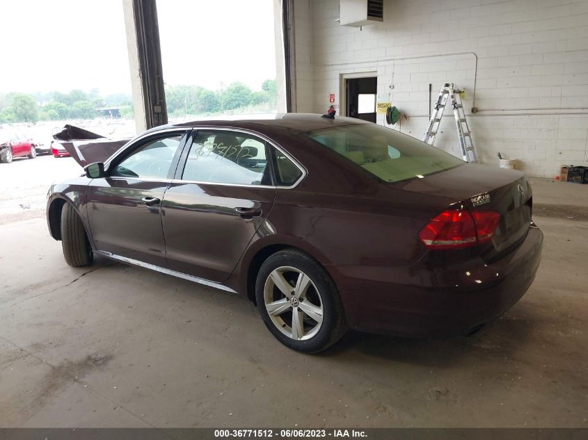 2013 VOLKSWAGEN PASSAT SE - 1VWBP7A31DC127539