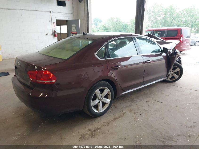 2013 VOLKSWAGEN PASSAT SE - 1VWBP7A31DC127539