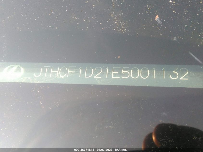 2014 LEXUS IS 250 - JTHCF1D21E5001132