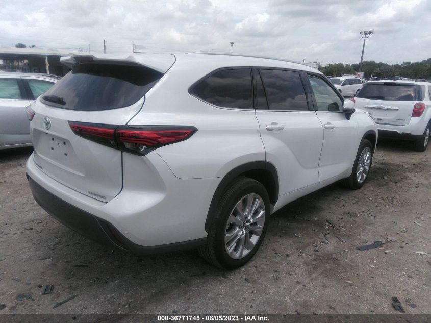 2022 TOYOTA HIGHLANDER LIMITED/PLATINUM - 5TDYZRAH5NS549599