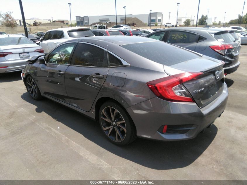2019 HONDA CIVIC SEDAN SPORT - 2HGFC2F80KH563835