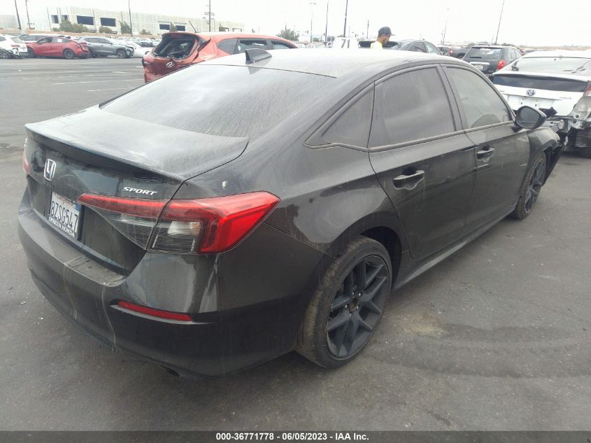 2022 HONDA CIVIC SEDAN SPORT - 2HGFE2F58NH562095