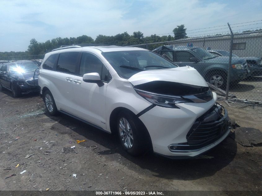 2021 TOYOTA SIENNA LIMITED/PLATINUM - 5TDESKFC1MS003280