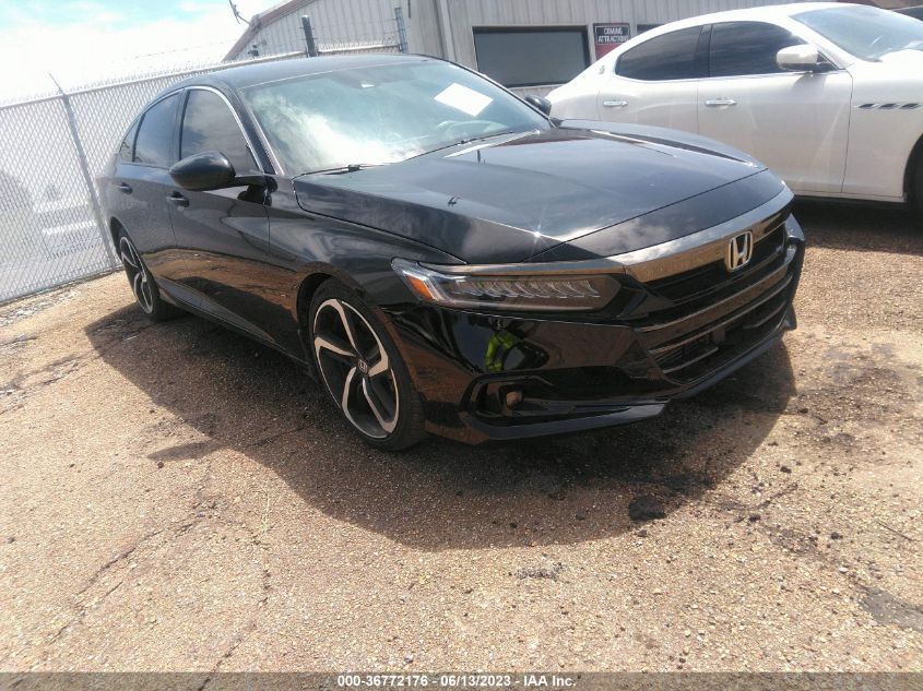 2021 HONDA ACCORD SEDAN SPORT - 1HGCV1F38MA102573