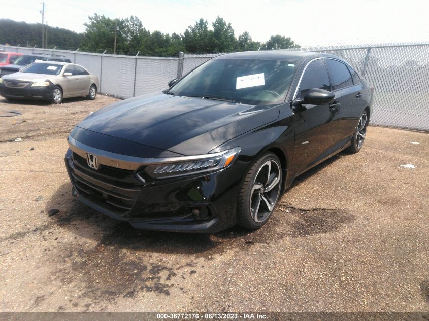 2021 HONDA ACCORD SEDAN SPORT - 1HGCV1F38MA102573