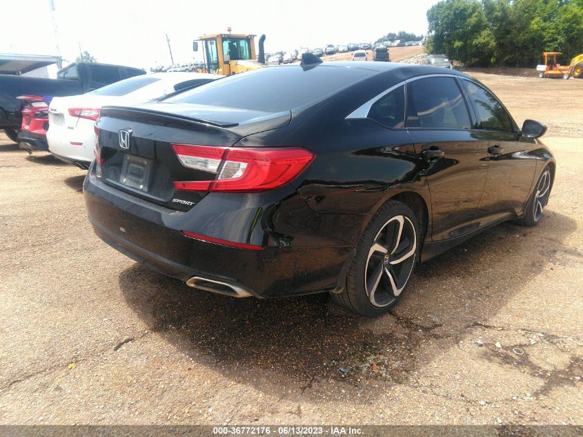 2021 HONDA ACCORD SEDAN SPORT - 1HGCV1F38MA102573