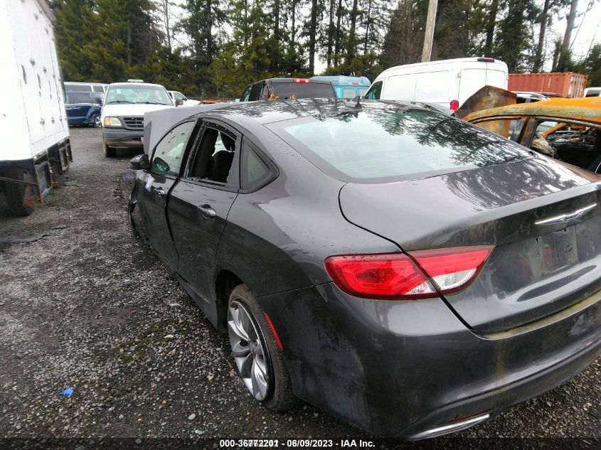 2015 CHRYSLER 200 S - 1C3CCCBG5FN506021