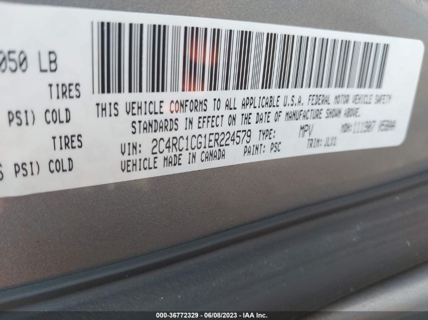 2014 CHRYSLER TOWN & COUNTRY TOURING-L 30TH - 2C4RC1CG1ER224579
